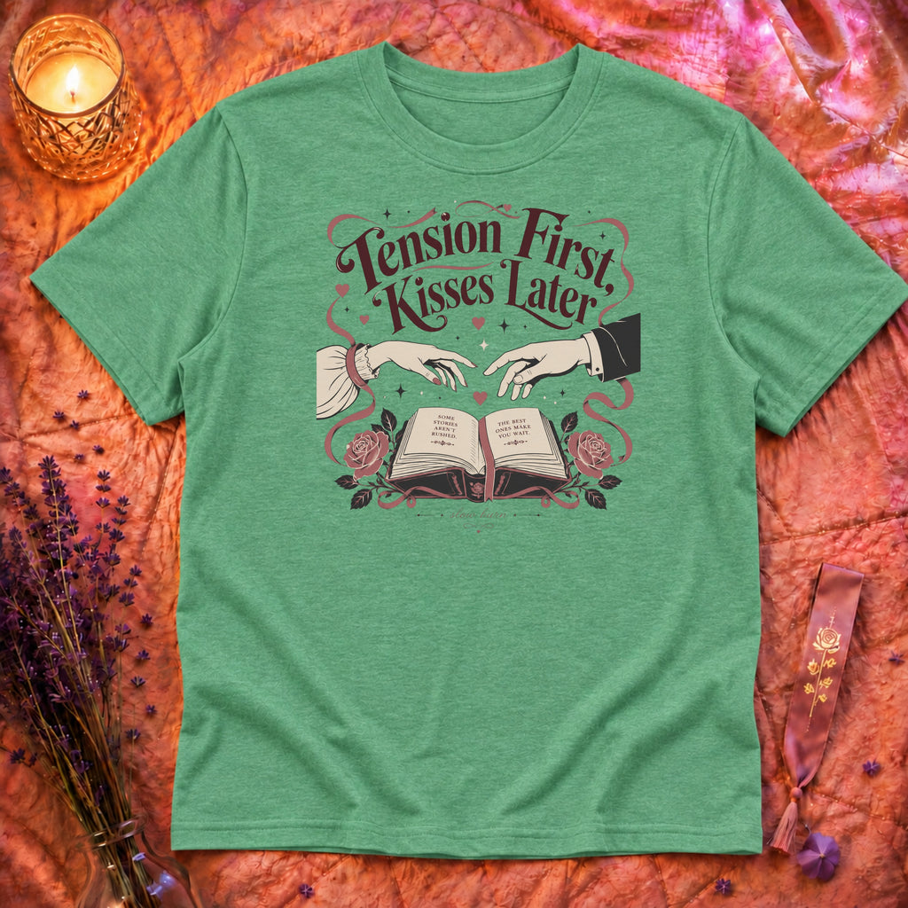 Heather Irish Green Flatlay Mockup