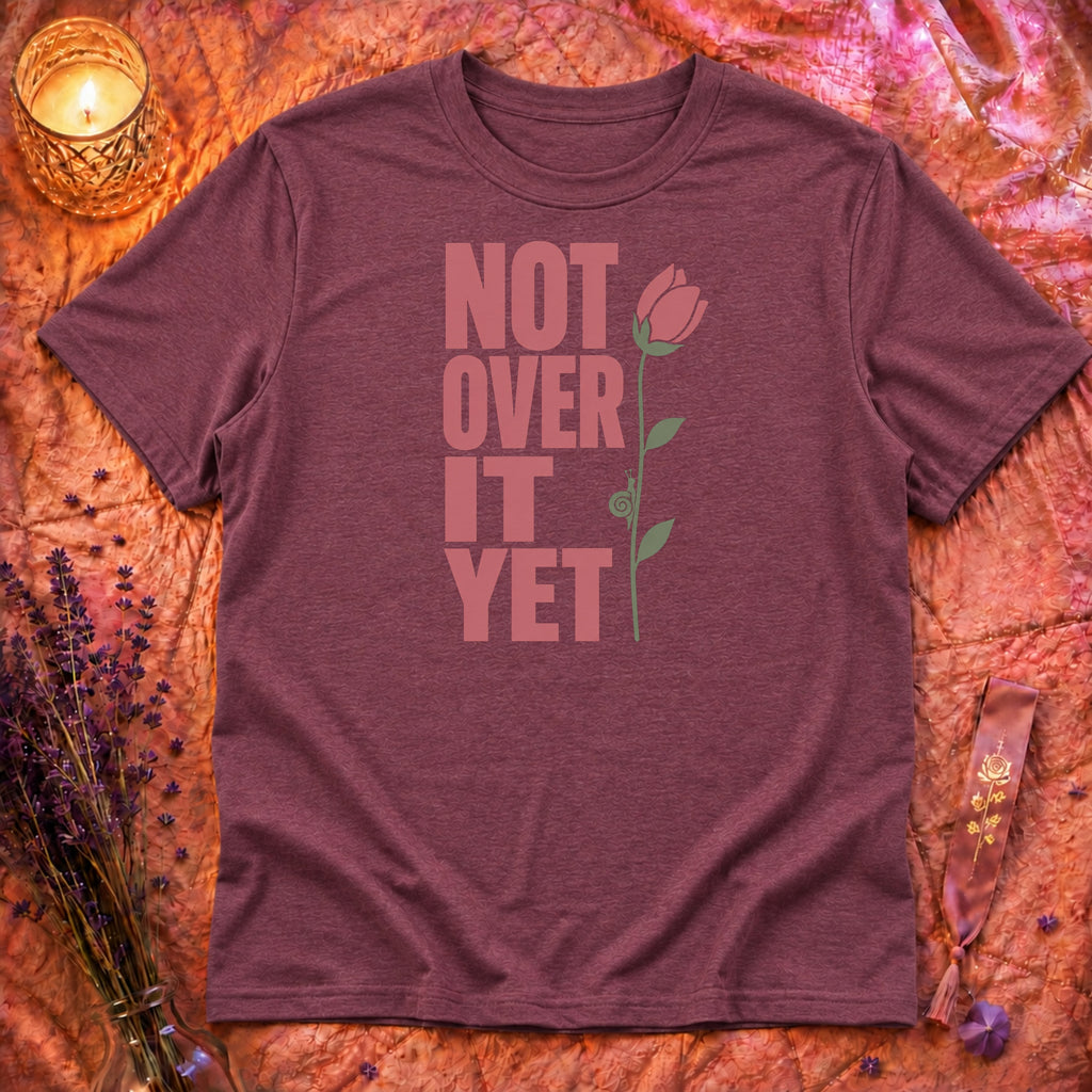 Heather Maroon Flatlay Mockup