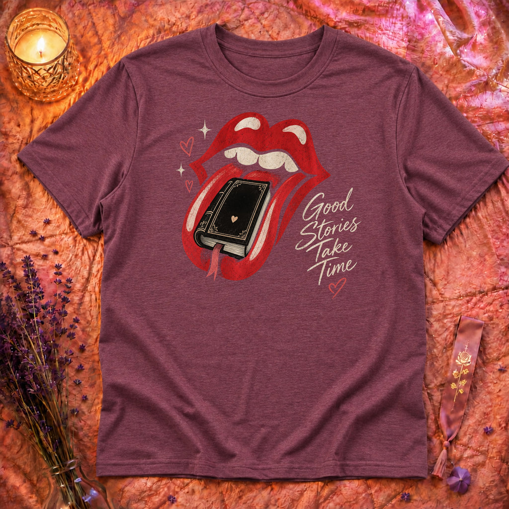 Heather Maroon Flatlay Mockup