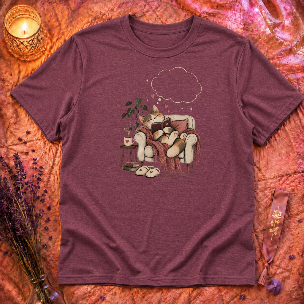 Heather Maroon Flatlay Mockup