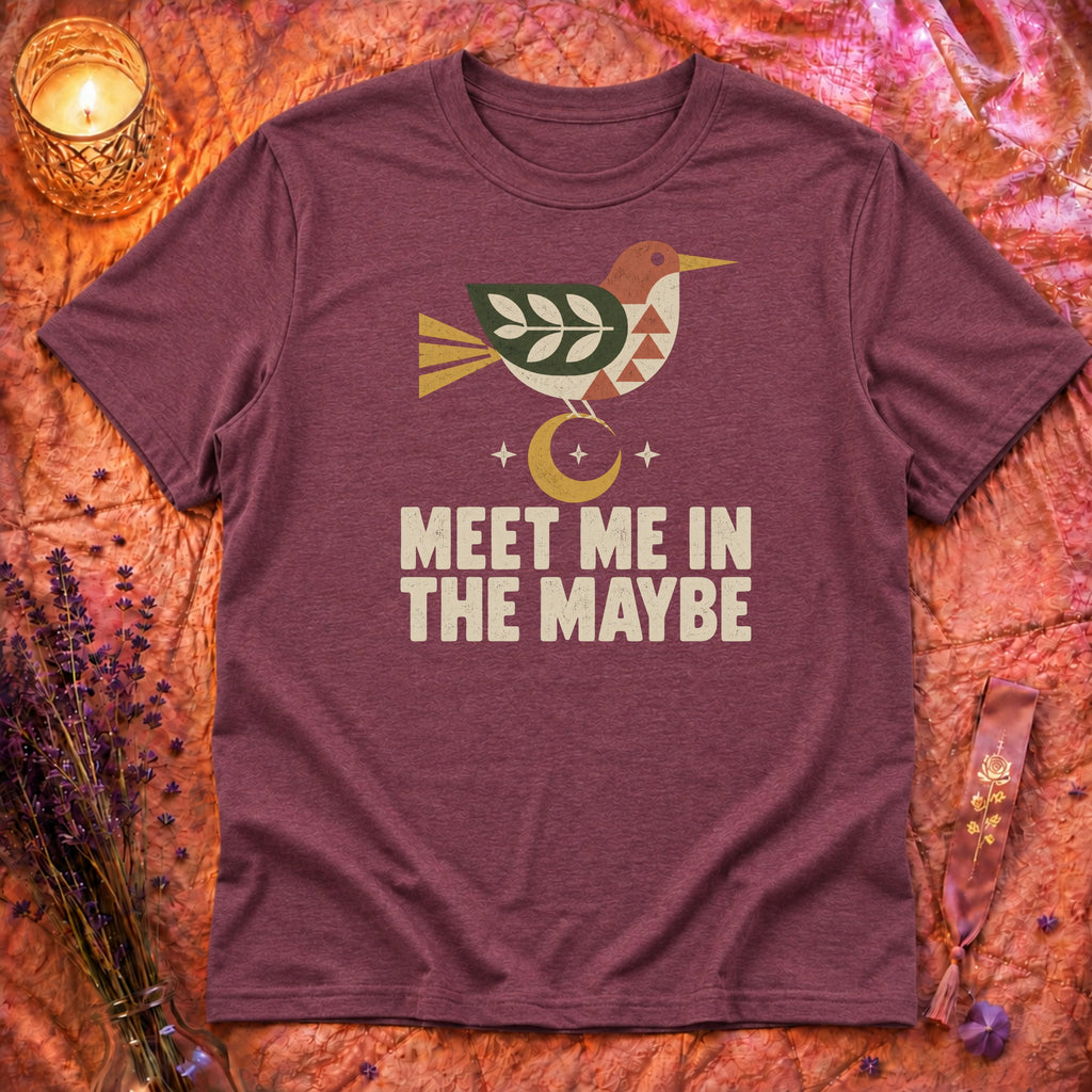 Heather Maroon Flatlay Mockup