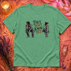 They Don't Know T-Shirt TG151 - Heather Irish Green Flatlay