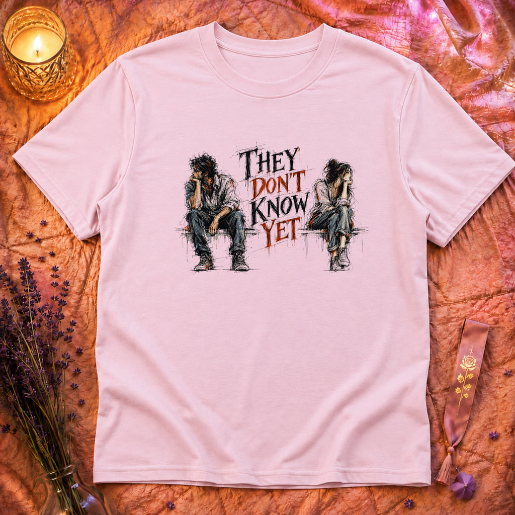They Don't Know T-Shirt TG151 - Light Pink Flatlay