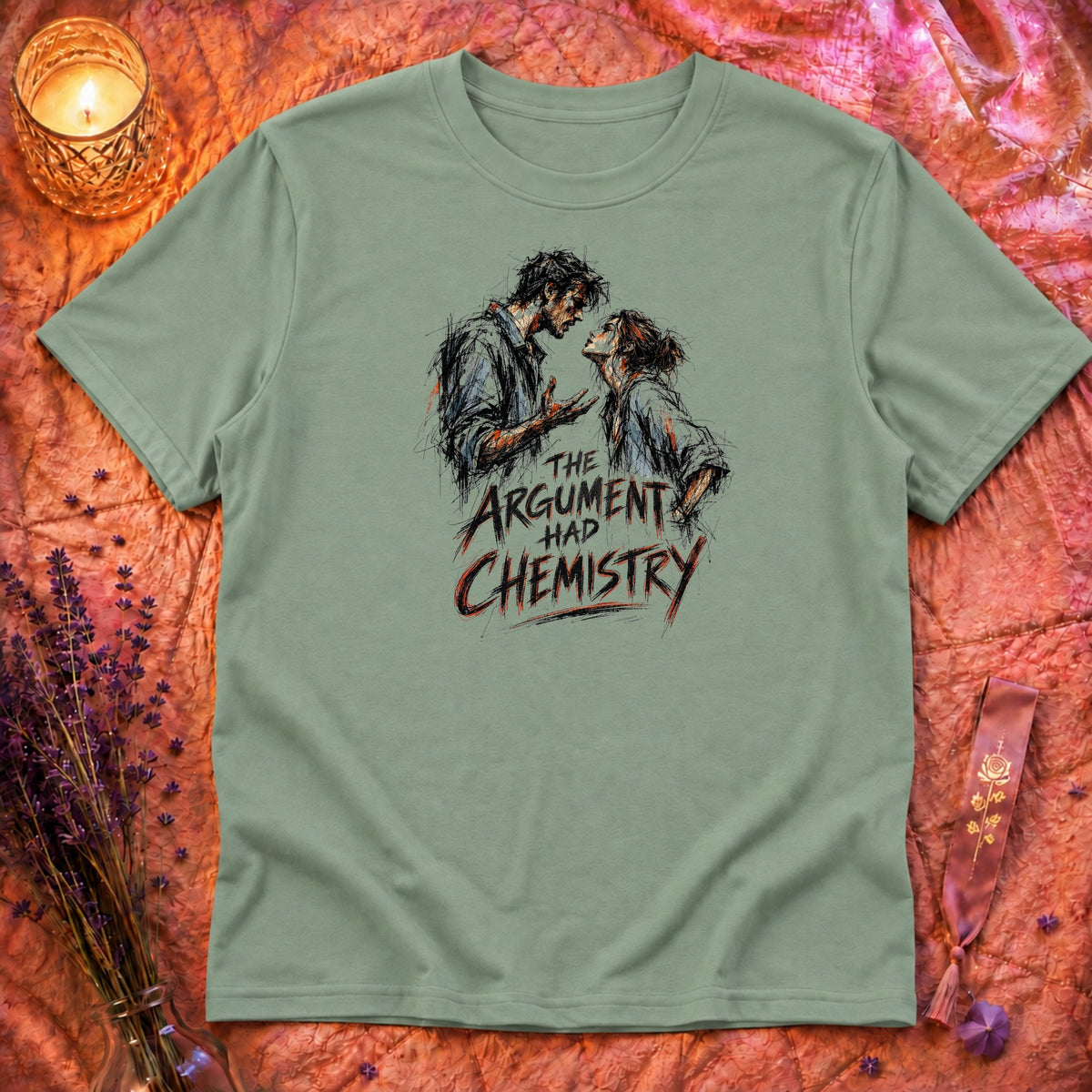 Argument Chemistry T-Shirt TG152 - Sage Flatlay