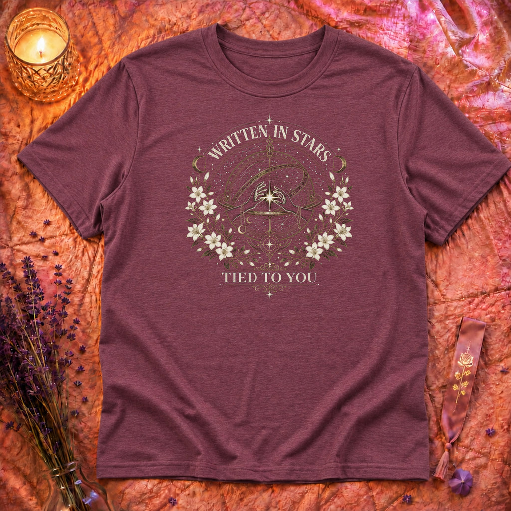 Heather Maroon Flatlay Mockup